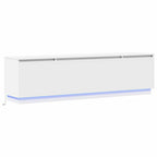 vidaXL TV-Schränk mit LED Weiß 180 x 38 x 49 cm Holzwerkstoff