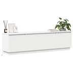 vidaXL TV-Schränk mit LED Weiß 180 x 38 x 49 cm Holzwerkstoff
