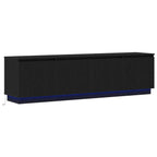 vidaXL TV-Schränk Schwarz Eichen-Optik 180 x 38 x 49 cm Holzwerkstoff