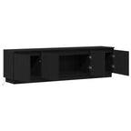 vidaXL TV-Schränk Schwarz Eichen-Optik 180 x 38 x 49 cm Holzwerkstoff