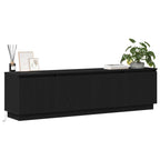 vidaXL TV-Schränk Schwarz Eichen-Optik 180 x 38 x 49 cm Holzwerkstoff