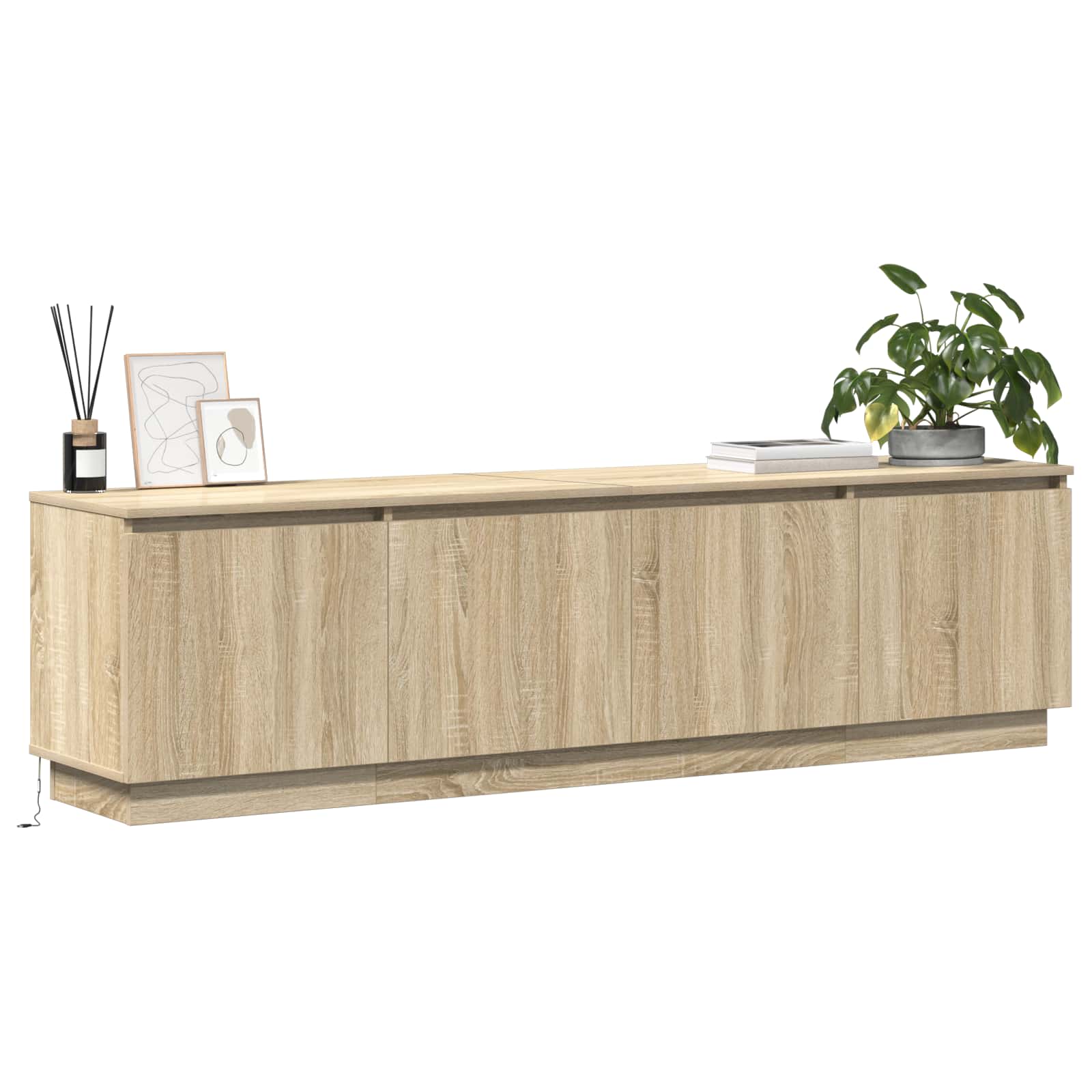 vidaXL TV-Schränk Sonoma-Eiche 180 x 38 x 49 cm Holzwerkstoff