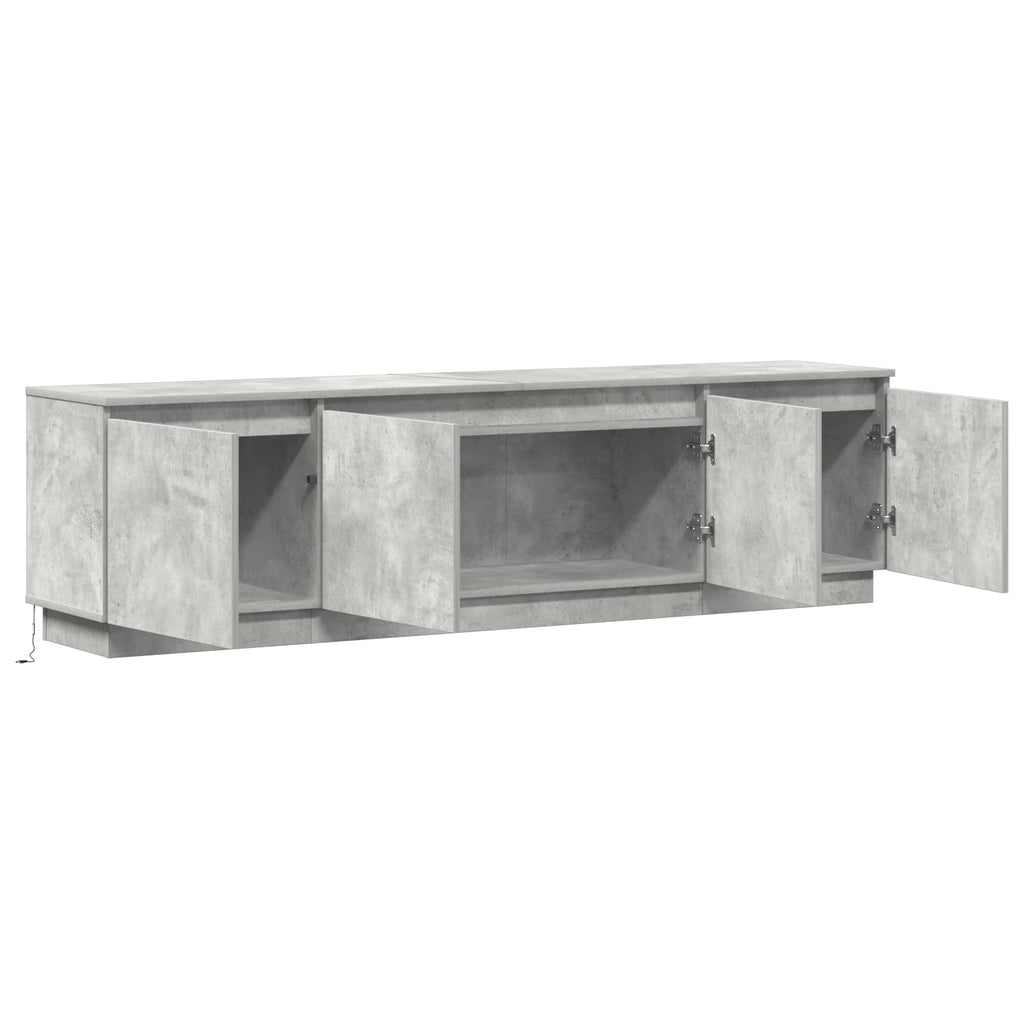 vidaXL TV-Schränk Beton Grau 180 x 38 x 49 cm Holzwerkstoff