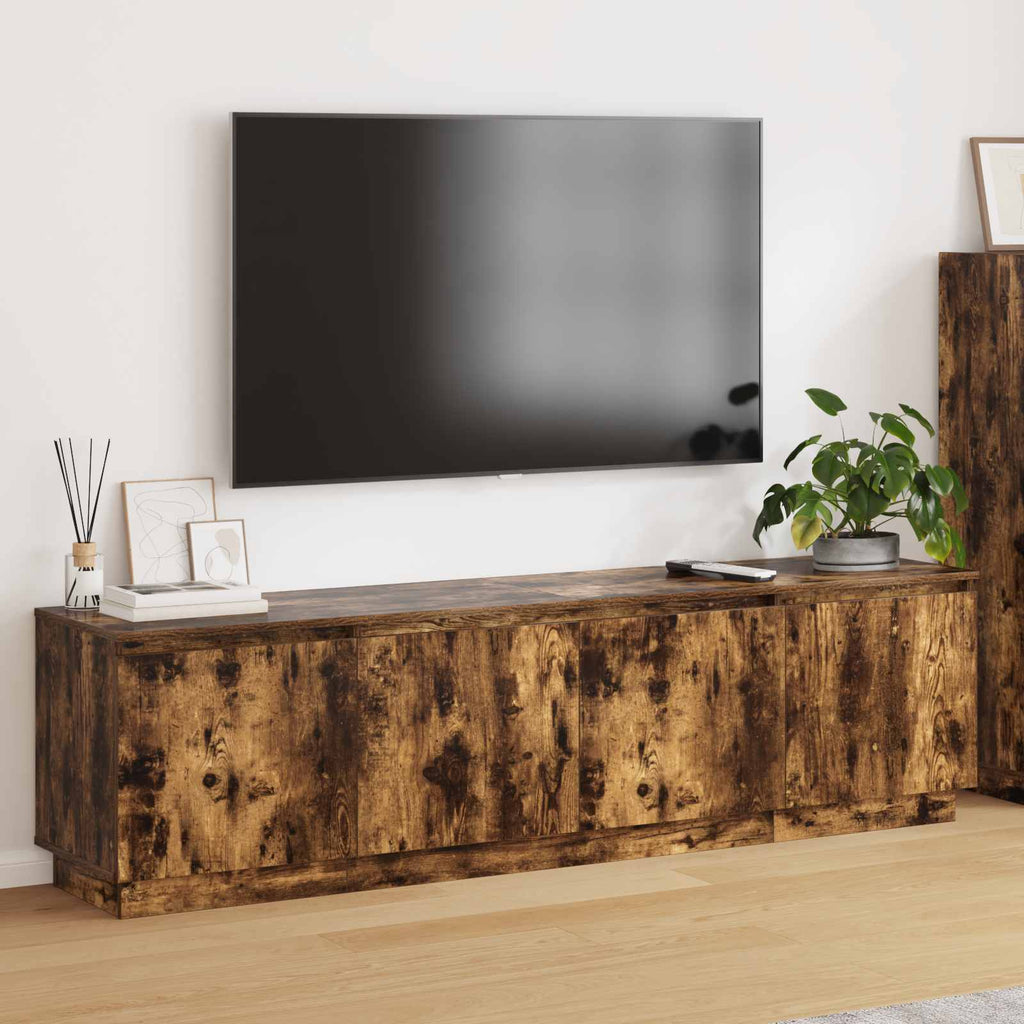 vidaXL TV-Schränk Geräucherte Eiche 180 x 38 x 49 cm Holzwerkstoff