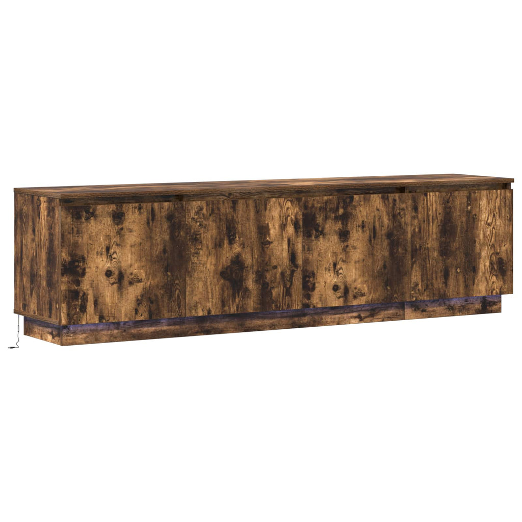 vidaXL TV-Schränk Geräucherte Eiche 180 x 38 x 49 cm Holzwerkstoff