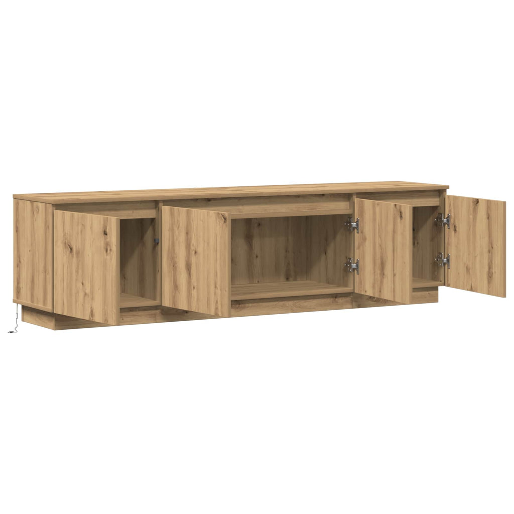 vidaXL TV-Schränk Artisan-Eiche 180 x 38 x 49 cm Holzwerkstoff