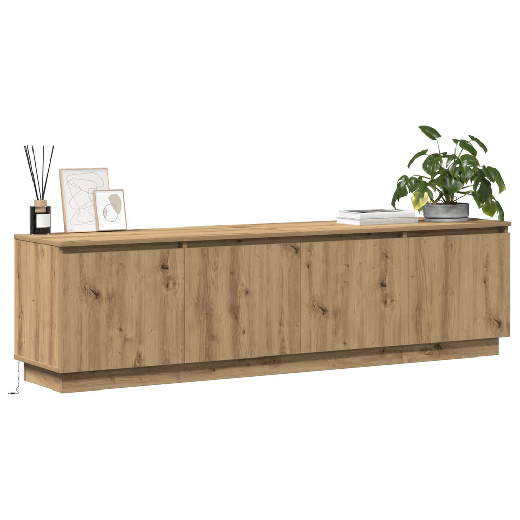 vidaXL TV-Schränk Artisan-Eiche 180 x 38 x 49 cm Holzwerkstoff