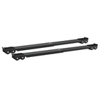 vidaXL Waschmaschinensockel 2 pcs Schwarz 72 x 5 x 4,5 cm Edelstahl