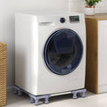 vidaXL Waschmaschinensockel Grau 67 x 67 x 12 cm Edelstahl