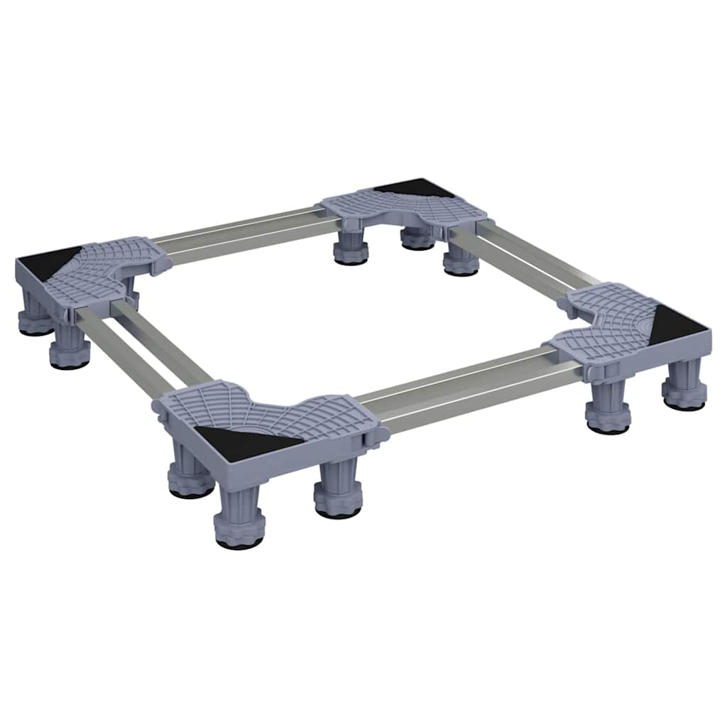 vidaXL Waschmaschinensockel Grau 67 x 67 x 12 cm Edelstahl