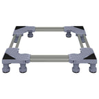 vidaXL Waschmaschinensockel Grau 67 x 67 x 12 cm Edelstahl