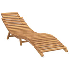 vidaXL Sonnenliege Braun 198 x 55 x 58,5 cm Massivholz Teak