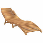 vidaXL Sonnenliege 2 pcs Braun 198 x 55 x 58,5 cm Massivholz Teak