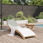 vidaXL Garten Sonnenliege Braun 198 x 55 x 58,5 cm Massivholz Teak