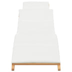 vidaXL Garten Sonnenliege Braun 198 x 55 x 58,5 cm Massivholz Teak