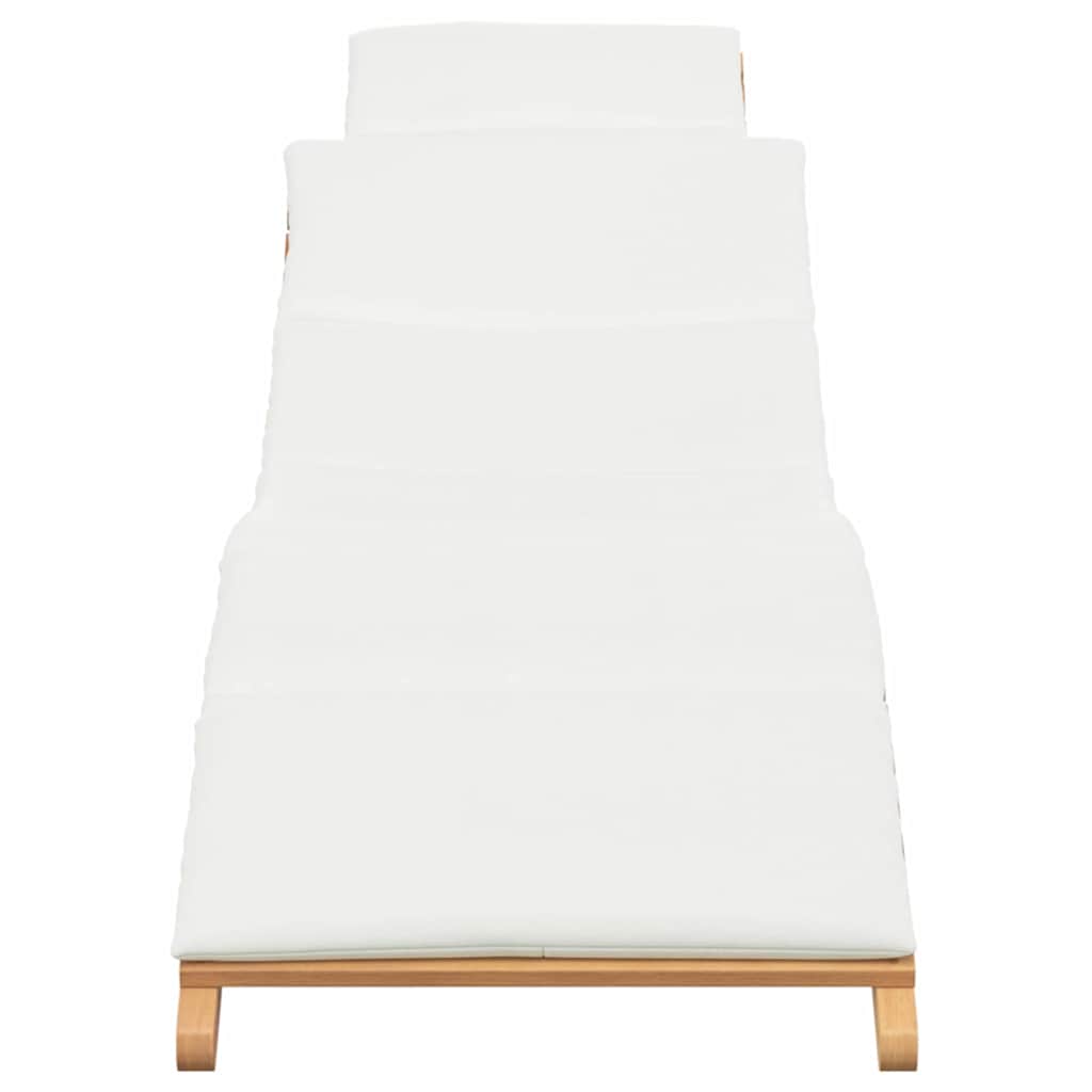 vidaXL Garten Sonnenliege Braun 198 x 55 x 58,5 cm Massivholz Teak