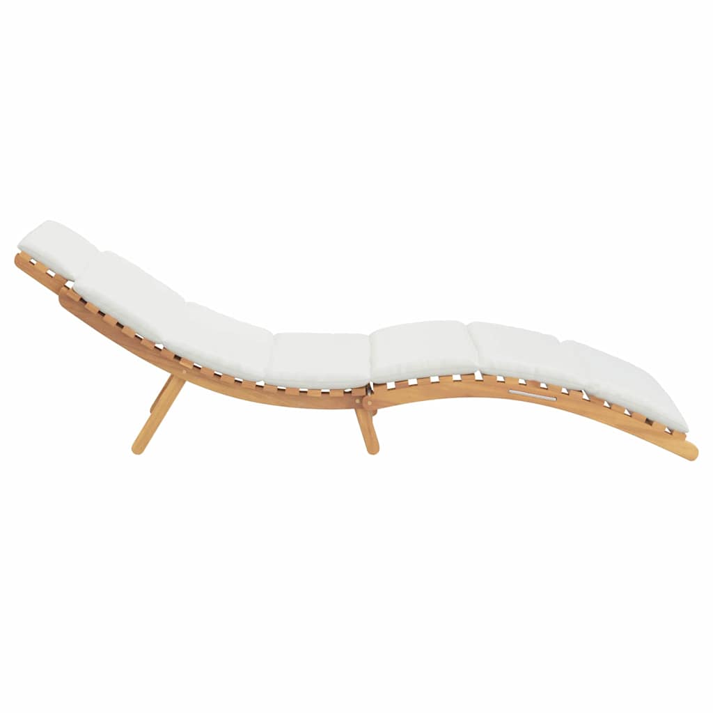 vidaXL Garten Sonnenliege Braun 198 x 55 x 58,5 cm Massivholz Teak