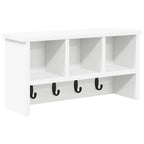 vidaXL Wandmontierter nachttisch Weiß 50 x 16 x 26 cm Holzwerkstoff