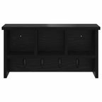 vidaXL Wandmontierter nachttisch Schwarz Eichen-Optik 50 x 16 x 26 cm