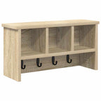 vidaXL Wandmontierter nachttisch Sonoma-Eiche 50 x 16 x 26 cm