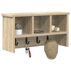 vidaXL Wandmontierter nachttisch Sonoma-Eiche 50 x 16 x 26 cm
