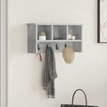 vidaXL Wandmontierter nachttisch mit Regal Beton Grau 50 x 16 x 26 cm