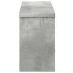 vidaXL Wandmontierter nachttisch mit Regal Beton Grau 50 x 16 x 26 cm