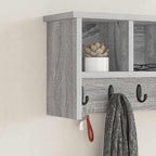 vidaXL Wandmontierter nachttisch Graues Sonoma 50 x 16 x 26 cm