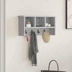 vidaXL Wandmontierter nachttisch Graues Sonoma 50 x 16 x 26 cm