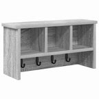 vidaXL Wandmontierter nachttisch Graues Sonoma 50 x 16 x 26 cm