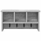 vidaXL Wandmontierter nachttisch Graues Sonoma 50 x 16 x 26 cm