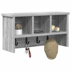 vidaXL Wandmontierter nachttisch Graues Sonoma 50 x 16 x 26 cm