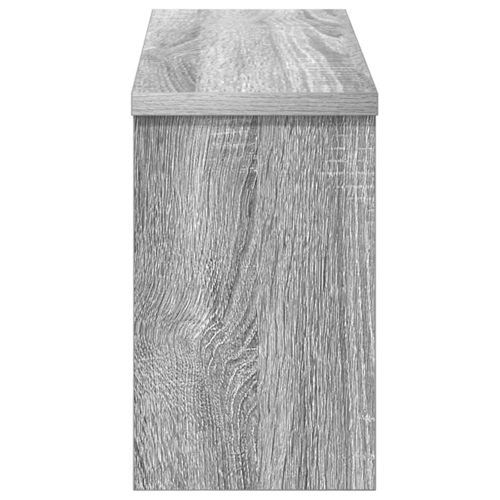 vidaXL Wandmontierter nachttisch Graues Sonoma 50 x 16 x 26 cm