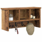 vidaXL Wandmontierter nachttisch Altholz 50 x 16 x 26 cm Holzwerkstoff
