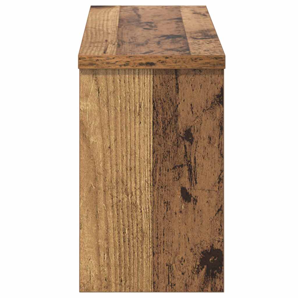 vidaXL Wandmontierter nachttisch Altholz 50 x 16 x 26 cm Holzwerkstoff
