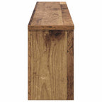 vidaXL Wandmontierter nachttisch mit Regal Altholz 100 x 16 x 26 cm