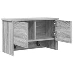 vidaXL Wandmontierter nachttisch mit Tür Graues Sonoma 50 x 20 x 30 cm