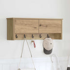 vidaXL Wandmontierter nachttisch mit Tür Artisan-Eiche 80 x 20 x 30 cm