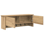 vidaXL Wandmontierter nachttisch mit Tür Artisan-Eiche 80 x 20 x 30 cm