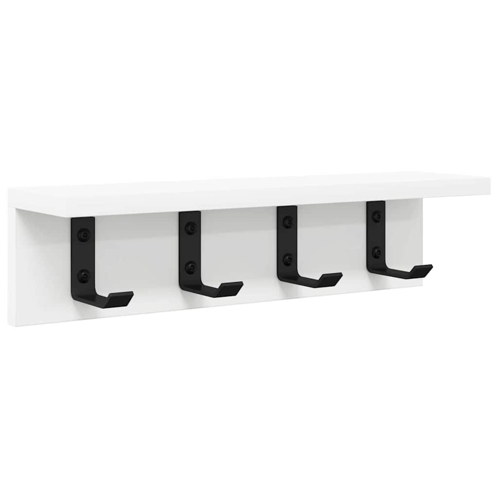 vidaXL Wandmontierter nachttisch Wandmontiert Weiß 40 x 10,5 x 10,5 cm