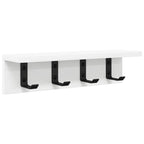 vidaXL Wandmontierter nachttisch Wandmontiert Weiß 40 x 10,5 x 10,5 cm