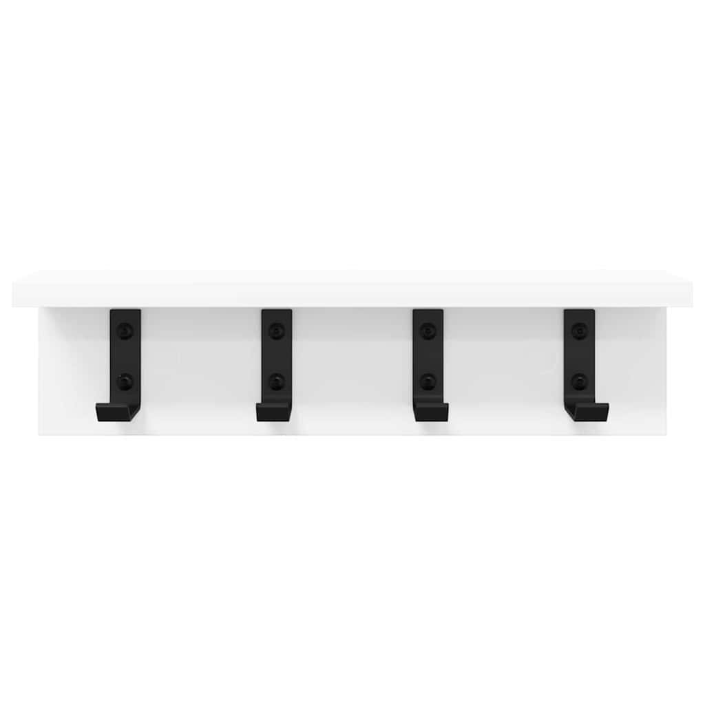 vidaXL Wandmontierter nachttisch Wandmontiert Weiß 40 x 10,5 x 10,5 cm
