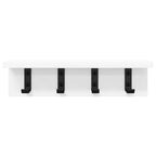 vidaXL Wandmontierter nachttisch Wandmontiert Weiß 40 x 10,5 x 10,5 cm