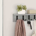 vidaXL Wandmontierter nachttisch Beton Grau 40 x 10,5 x 10,5 cm