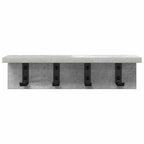 vidaXL Wandmontierter nachttisch Beton Grau 40 x 10,5 x 10,5 cm