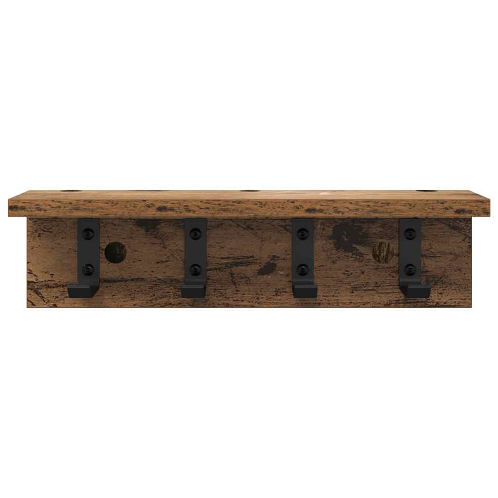 vidaXL Wandmontierter nachttisch Altholz 40 x 10,5 x 10,5 cm