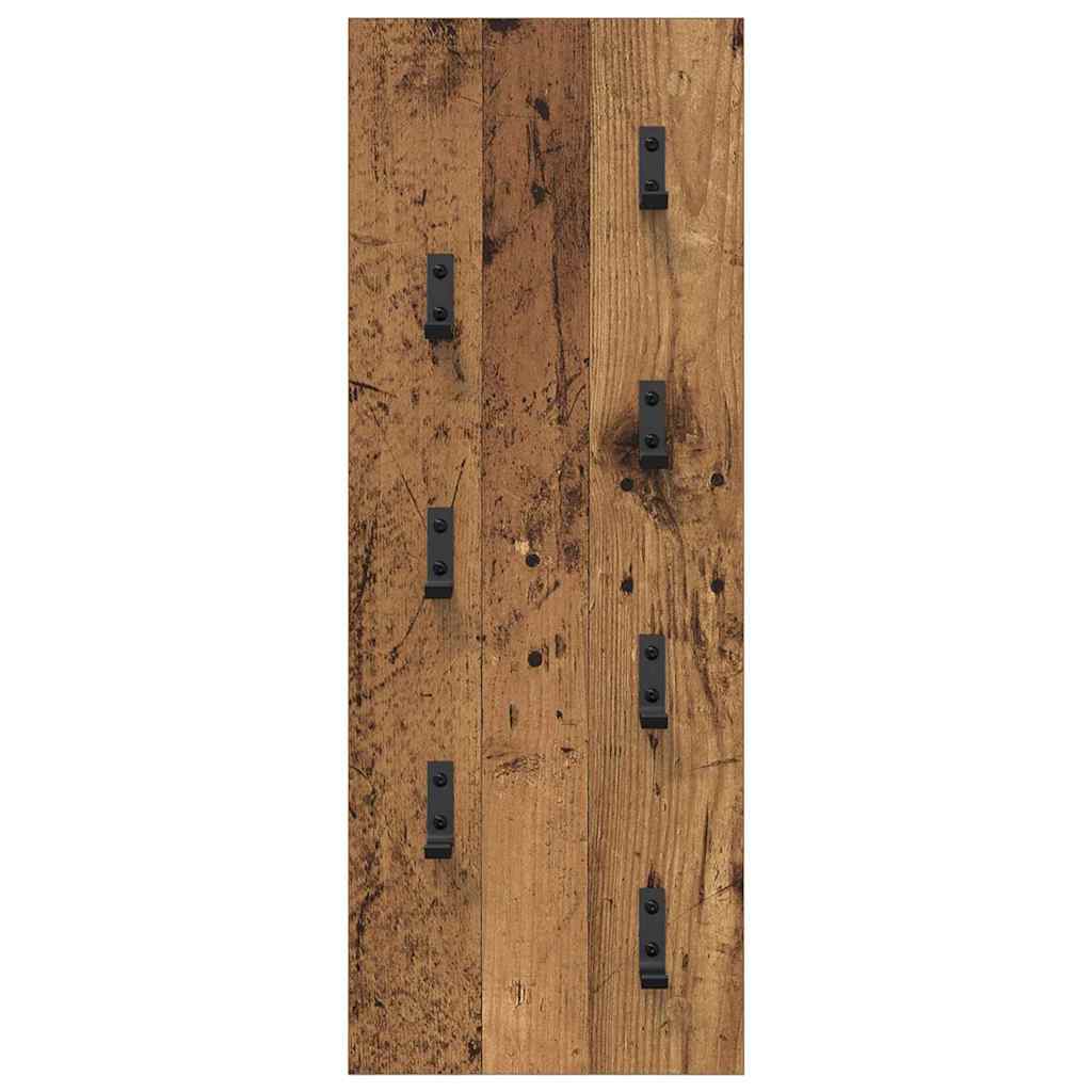 vidaXL Wandmontierter nachttisch Wandmontiert Altholz 30 x 1,5 x 80 cm