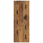 vidaXL Wandmontierter nachttisch Wandmontiert Altholz 30 x 1,5 x 80 cm
