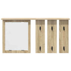 vidaXL Wandmontierter Kleiderständer Sonoma-Eiche 85 x 10 x 45 cm