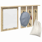 vidaXL Wandmontierter Kleiderständer Sonoma-Eiche 85 x 10 x 45 cm